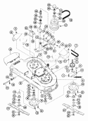 Mower 38" Diagram and Parts List for 925017 000101 Ariens Lawn Tractor