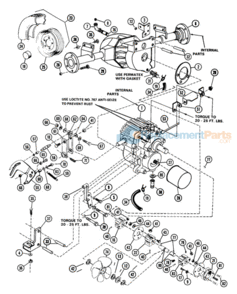 Main Drive Early Models Diagram and Parts List for 931026 000101 Ariens Lawn Tractor