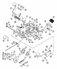 Rear Brake & Neutralizer Assembly Diagram and Parts List for 931026 000101 Ariens Lawn Tractor