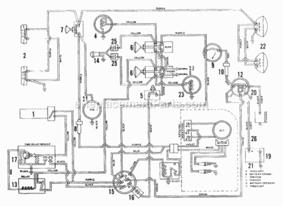 Electrical Ii Diagram and Parts List for 931033 000101 Ariens Lawn Tractor