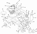 Decals Diagram and Parts List for 932200 000101 Ariens Snow Blower