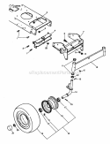 Front Axle Diagram and Parts List for 934007 000101 Ariens Lawn Tractor