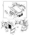 Hood And Console Diagram and Parts List for 934008 000101 Ariens Lawn Tractor