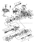 Hydro Model 850 Transaxle Diagram and Parts List for 934008 000101 Ariens Lawn Tractor
