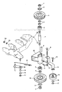 Jackshaft (Pto) Diagram and Parts List for 934020 000101 Ariens Lawn Tractor