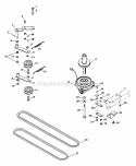 Main Drive Diagram and Parts List for 934020 000101 Ariens Lawn Tractor