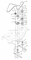 Part Location Diagram of 00542700 Ariens Idler- Plastic- 4.00 X .50 Id