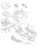 Frame And Rear Deck Diagram and Parts List for 934025 000101 Ariens Lawn Tractor