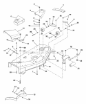 Mower Pan & Roller Diagram and Parts List for 934027 000101 Ariens Lawn Tractor