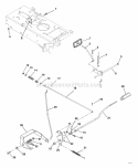 Clutch And Brakes Diagram and Parts List for 934027 000101 Ariens Lawn Tractor