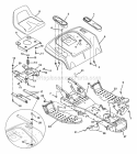 Frame And Rear Deck Diagram and Parts List for 934027 000101 Ariens Lawn Tractor