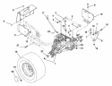 Hydrostatic Drive Diagram and Parts List for 934027 000101 Ariens Lawn Tractor