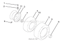 Part Location Diagram of 21547547 Ariens Cap Axle (front Wheel Only)