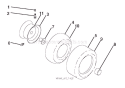 Part Location Diagram of 21546037 Ariens Rim Asm.6-inchfront.black.serv