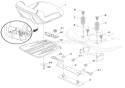 Seat Assembly Diagram and Parts List for 936040 000101 Ariens Lawn Tractor
