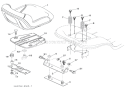 Seat Assembly Diagram and Parts List for 936041 000101 Ariens Lawn Tractor
