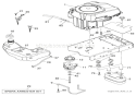 Engine Diagram and Parts List for 936043 000101 Ariens Lawn Tractor