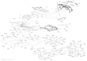 Chassis Diagram and Parts List for 936044 000101 Ariens Lawn Tractor