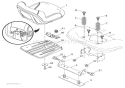 Seat Diagram and Parts List for 936044 000101 Ariens Lawn Tractor
