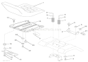 Seat Diagram and Parts List for 936046 000101 Ariens Lawn Tractor