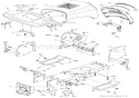 Chassis Diagram and Parts List for 936047 000101 Ariens Lawn Tractor