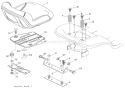Seat Diagram and Parts List for 936049 000101 Ariens Lawn Tractor