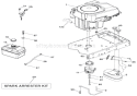 Engine Diagram and Parts List for 936051 000101 Ariens Lawn Tractor