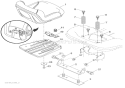 Seat Assembly Diagram and Parts List for 936053 000101 Ariens Lawn Tractor