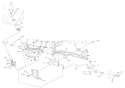 Steering Diagram and Parts List for 936054 000101 Ariens Lawn Tractor