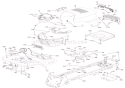Chassis Diagram and Parts List for 936055 000101 Ariens Lawn Tractor