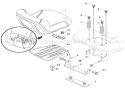 Seat Diagram and Parts List for 936056 000101 Ariens Lawn Tractor