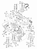 Mower 38" Diagram and Parts List for 925009 000501 Ariens Lawn Tractor