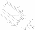 Part Location Diagram of 21602004 Ariens Deflector, 3ï¿½ MCD