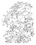 Frame Assembly Diagram and Parts List for 925009 001825 Ariens Lawn Tractor