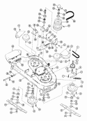 Mower 38" Diagram and Parts List for 925009 001825 Ariens Lawn Tractor