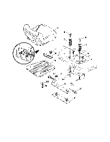 Seat Diagram and Parts List for 96046001600  Ariens Lawn Tractor