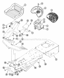 Frame Assembly Diagram and Parts List for 912009 000101 Ariens Lawn Tractor