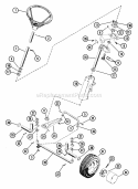 Steering & Front Wheels Assembly Diagram and Parts List for 912009 000101 Ariens Lawn Tractor