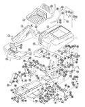 Frame Assembly Diagram and Parts List for 925011 003501 Ariens Lawn Tractor