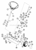 Steering Assembly Diagram and Parts List for 925013 002501 Ariens Lawn Tractor