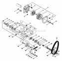 Front Power Take Off (Pto) Diagram and Parts List for 931033 004001 Ariens Lawn Tractor
