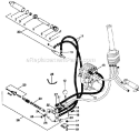 Hydraulic Lift System Diagram and Parts List for 931033 004001 Ariens Lawn Tractor