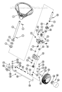 Steering Assembly Diagram and Parts List for 925012 005664 Ariens Lawn Tractor