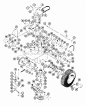 Drive Assembly Diagram and Parts List for 912009 008605 Ariens Lawn Tractor