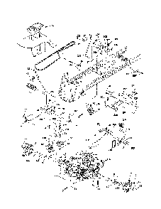Drive Diagram and Parts List for A25KH54 96046001800 Ariens Lawn Tractor