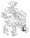 Drive Assembly Diagram and Parts List for 912004 009000 Ariens Lawn Tractor