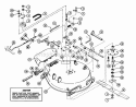 Mower Pan Assembly Diagram and Parts List for 912005 013140 Ariens Lawn Tractor
