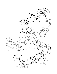 Chassis Diagram and Parts List for A19K42 96046000200 Ariens Lawn Tractor