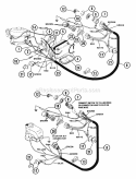 Electrical System Diagram and Parts List for 925011 007001 Ariens Lawn Tractor