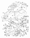 Frame Assembly Diagram and Parts List for 925011 007001 Ariens Lawn Tractor